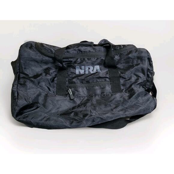 NRA Other - NRA Packable Lightweight Duffle Bag Shoulder Strap Black 20x10x10 Black